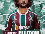 Marcelo promociona su fichaje por el Fluminense.