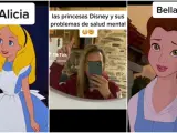 TikTok viral sobre los problemas mentales de las princesas Disney.