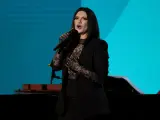 La cantante Laura Pausini en un concierto.