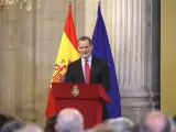 El rey Felipe VI durante su discurso por la 'Historia hispánica'.