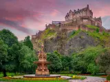 El castillo de Edimburgo, Escocia