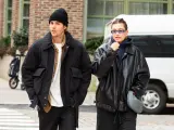 Justin Bieber y Hailey Bieber paseando por Nueva York