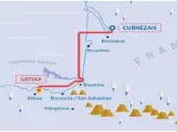 Proyecto de la interconexión eléctrica por el Golfo de Vizcaya, que ahora se espera que esté operativa para 2028.