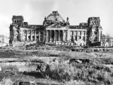 Ruinas del Reichstag tras el incendio.