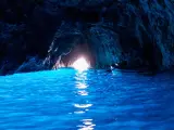 La gruta azul de Capri, Italia