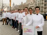 Los chefs de Passeig de Gourmets 2023, junto a Carme Ruscalleda, madrina de la edición.