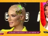 Tamara Gorro explica su 'look' en los Premios Ídolo en 'Y ahora Sonsoles'.