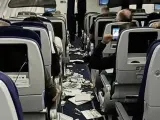 El personal de un vuelo de Lufthansa pide a los pasajeros que borren las fotos que hicieron tras unas turbulencias
