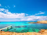 La playa de Ses Illetes (Formentera) es una de las más famosas del archipiélago balear.