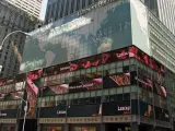 Sede del banco Lehman Brothers, en Times Square (Nueva York), en 2008, año de su quiebra.