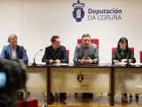 El presidente de la Diputación de A Coruña, Valentín González Formoso, preside la presentación de la 'Estrategia Digital' provincial.