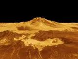 Imagen del volcán en Venus.