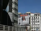 Lona publicitaria de la candidata de Cs a la Alcaldía de Madrid, Begoña Villacís.