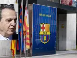 Imagen de José María Enríquez Negreira; y de las oficinas del FC Barcelona.