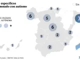 En España hay más de 30 colegios específicos para alumnos con autismo.