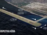 Simulación de la pista marítima para la ampliación del Aeroport Barcelona-El Prat