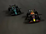 Fernando Alonso y Checo Pérez en el GP de Arabia Saudí