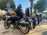 Agentes de la Policía Nacional en moto.