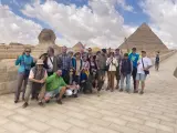 Viaje a Egipto de veinte miembros de la asociación y cinco monitores.