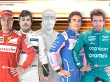 Las últimas escuderías de Fernando Alonso.