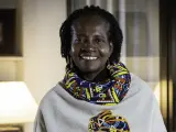 La científica keniana Florence Oloo, premio Harambee 2023.
