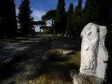 Ruinas de la vía Appia, en Roma