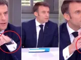 Emmanuel Macron y su reloj desaparecido.