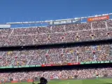 El Camp Nou, a rebosar antes del incio de la Final Four.