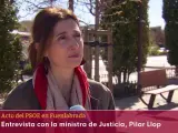 Pilar Llop, ministra de Justicia, en una entrevista con el Canal 24 Horas de RTVE