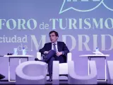 El alcalde de Madrid, José Luís Martínez-Almeida, interviene en el Foro Turismo 2023.