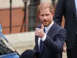 El príncipe Harry, a su llegada al Palacio de Justicia en Londres.