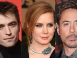 Robert Pattinson, Amy Adams y Robert Downey Jr.