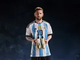 Leo Messi, con sus nuevas Adidas 'Leyenda, la victoria'.
