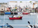 Barcos amarrados en el puerto de Santoña, en una imagen de archivo.