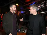 Jimmy Kimmel y Matt Damon en la premier de 'Air'.