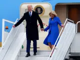 Joe Biden y su esposa Jill durante su visita a Canadá