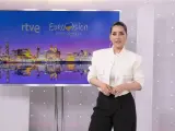 Ruth Lorenzo, en una presentación de Eurovisión en RTVE.