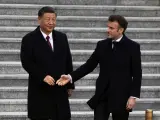 Emmanuel Macron visita China y a su presidente Xi Jinping