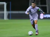 Cristiano Ronaldo durante el partido del Al Nassr ante el Al-Feiha este domingo.