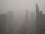 Pekín, en plena tormenta de arena.