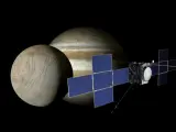 La Agencia Espacial Europea pretende que JUICE explore tres lunas heladas de Júpiter.