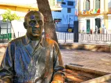 Estatua de Picasso en Málaga.