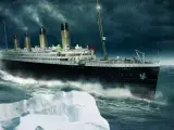 El Titanic navegando en el Atl&aacute;ntico.