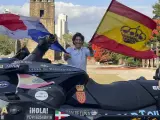 Álvaro de Marichalar llega a Panamá con su moto de agua.
