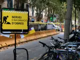 Las obras de la 'superilla' del Eixample en la calle Consell de Cent.