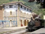 Un tren vasco del Museo Vasco del Ferrocarril.