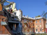 Edificio dañado en Sloviansk