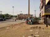 Calles de Sudán tras los conflictos del ejercito de Sudán y el FAR.