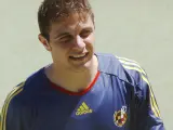 Joaquín Sánchez durante un entrenamiento con la Selección Española.