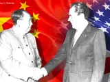 Nixon estuvo en China entre el 21 y el 28 de febrero de 1972 y allí se entrevistó con Mao Zedong.